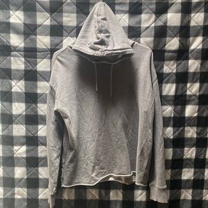 GAP XS Cropped Sweater/Hoodie , Grey Crop top Hoodie